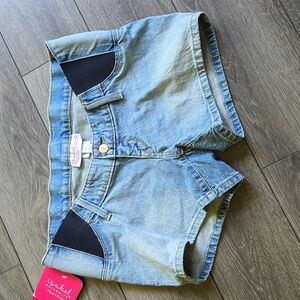 NWT Isabel Maternity Side Panel Jean Shorts Size 2